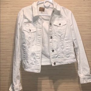White jean jacket